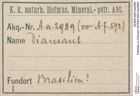 Etiketten zu Diamant (NHMW-MIN-Aa2989)